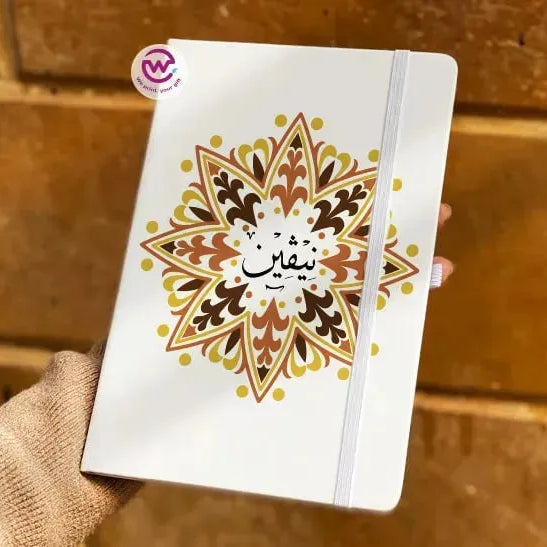 Notebook with Elastic Band - AR-NAMES - WE PRINT