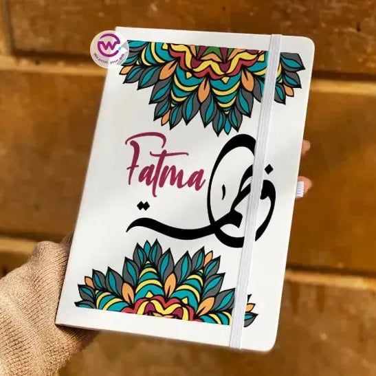 Notebook with Elastic Band - AR-NAMES - WE PRINT