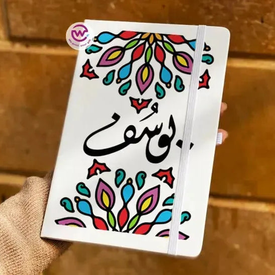 Notebook with Elastic Band - AR-NAMES - WE PRINT