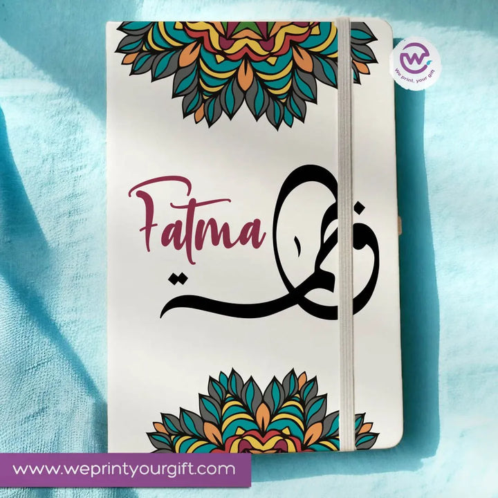 Notebook with Elastic Band - Arabic-NAMES - WE PRINT