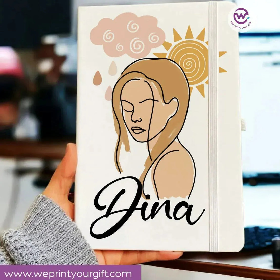 Notebook with Elastic Band - Boho Designs - WE PRINT