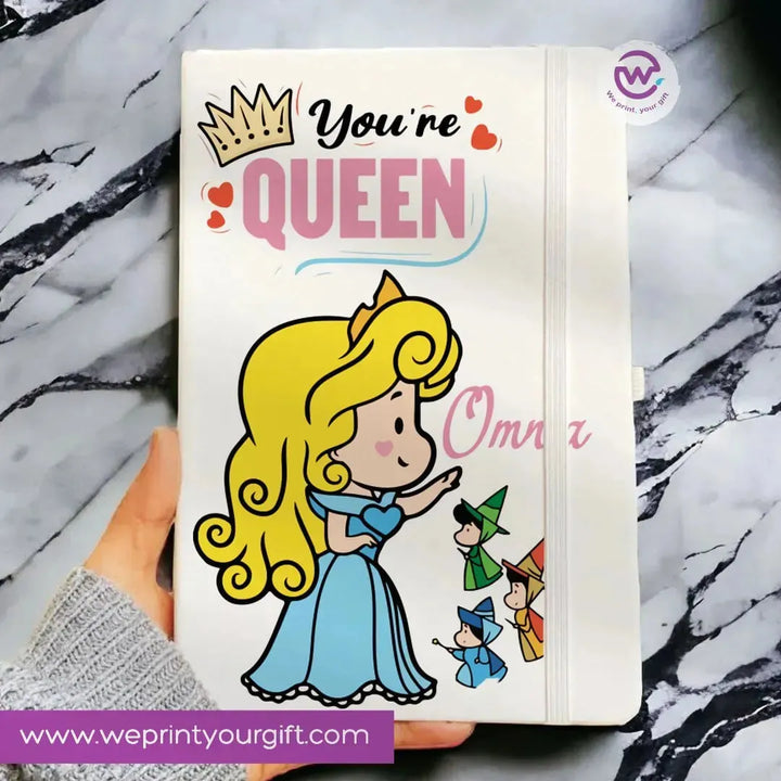 Notebook with Elastic Band - Disney Princess - WE PRINT