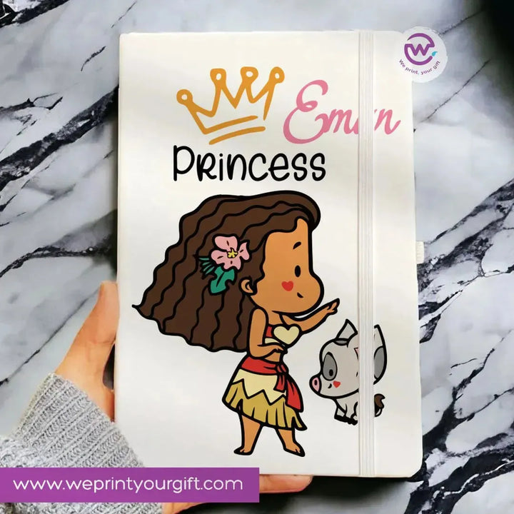 Notebook with Elastic Band - Disney Princess - WE PRINT