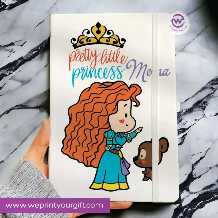 Notebook with Elastic Band - Disney Princess - WE PRINT