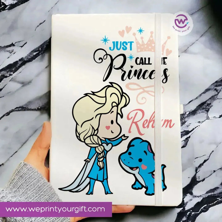 Notebook with Elastic Band - Disney Princess - WE PRINT