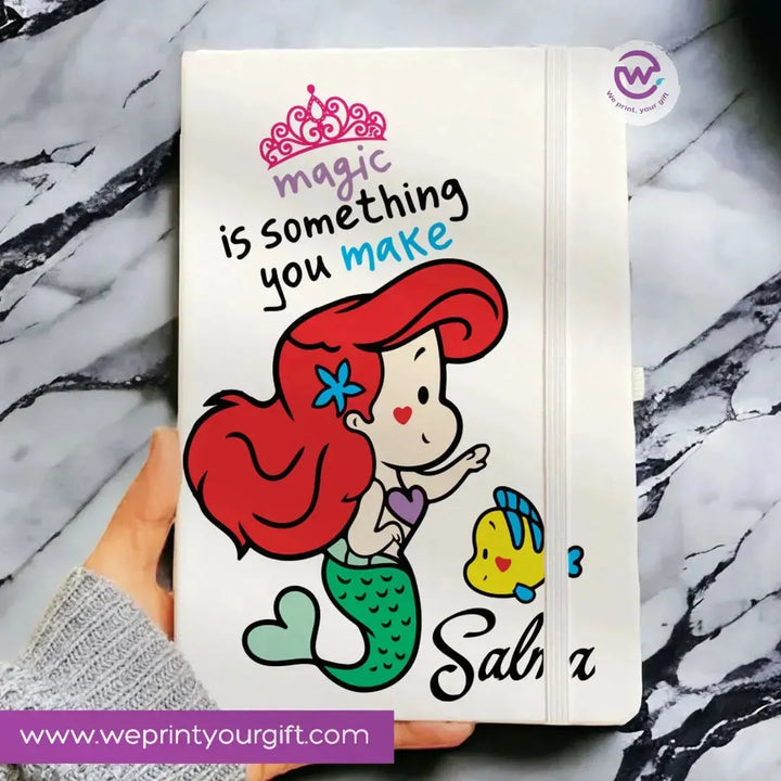 Notebook with Elastic Band - Disney Princess - WE PRINT