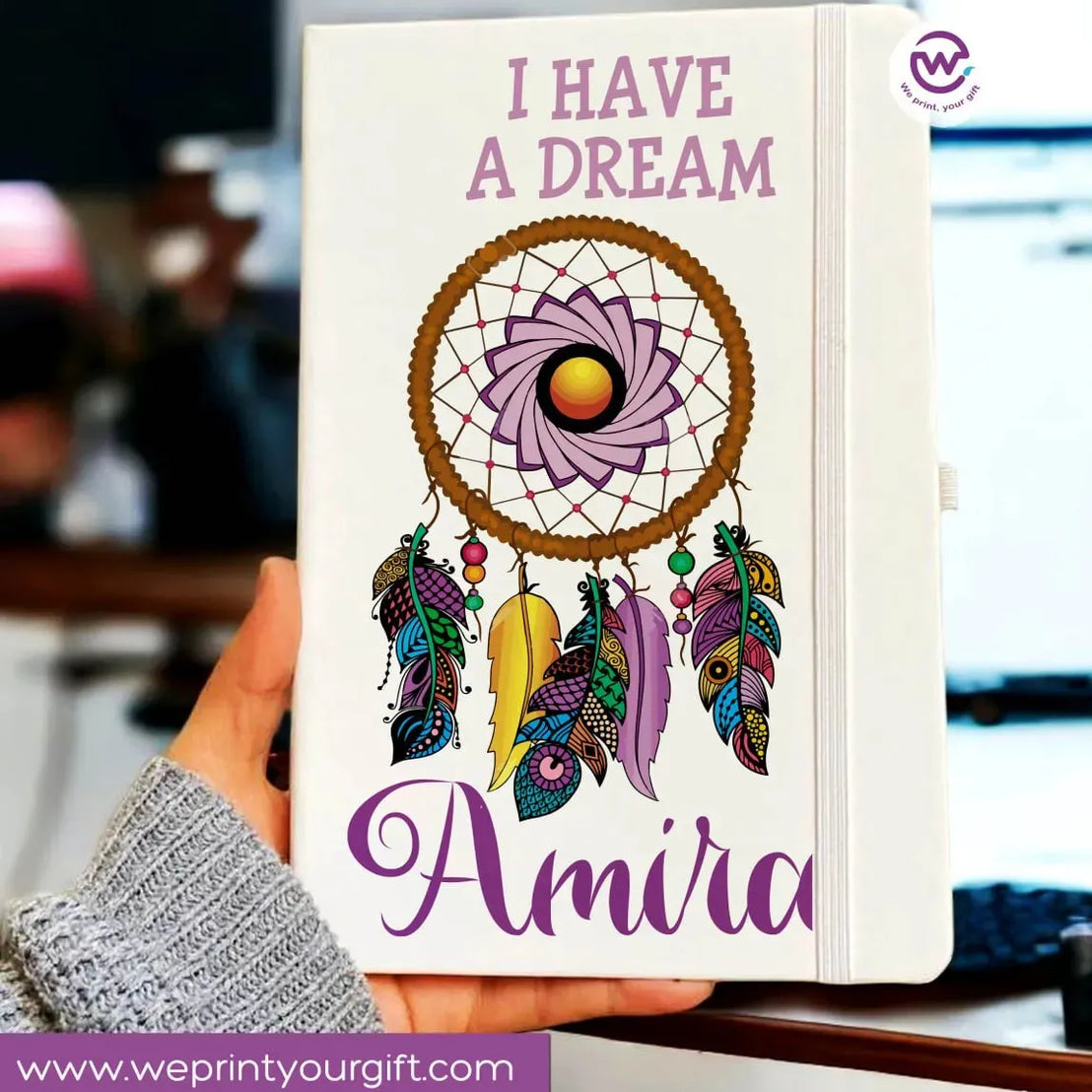 Notebook with Elastic Band - DREAM CATCHER - WE PRINT
