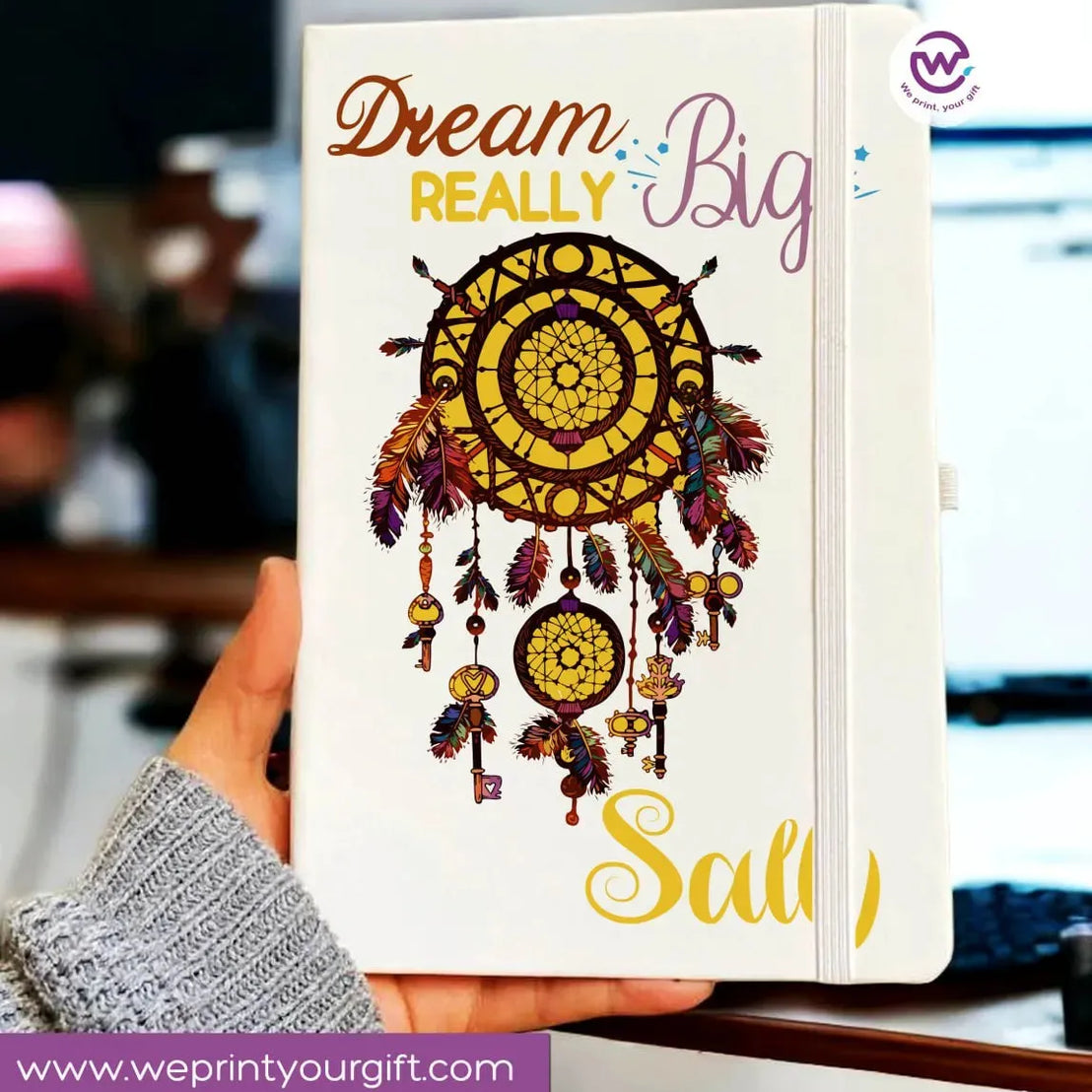Notebook with Elastic Band - DREAM CATCHER - WE PRINT