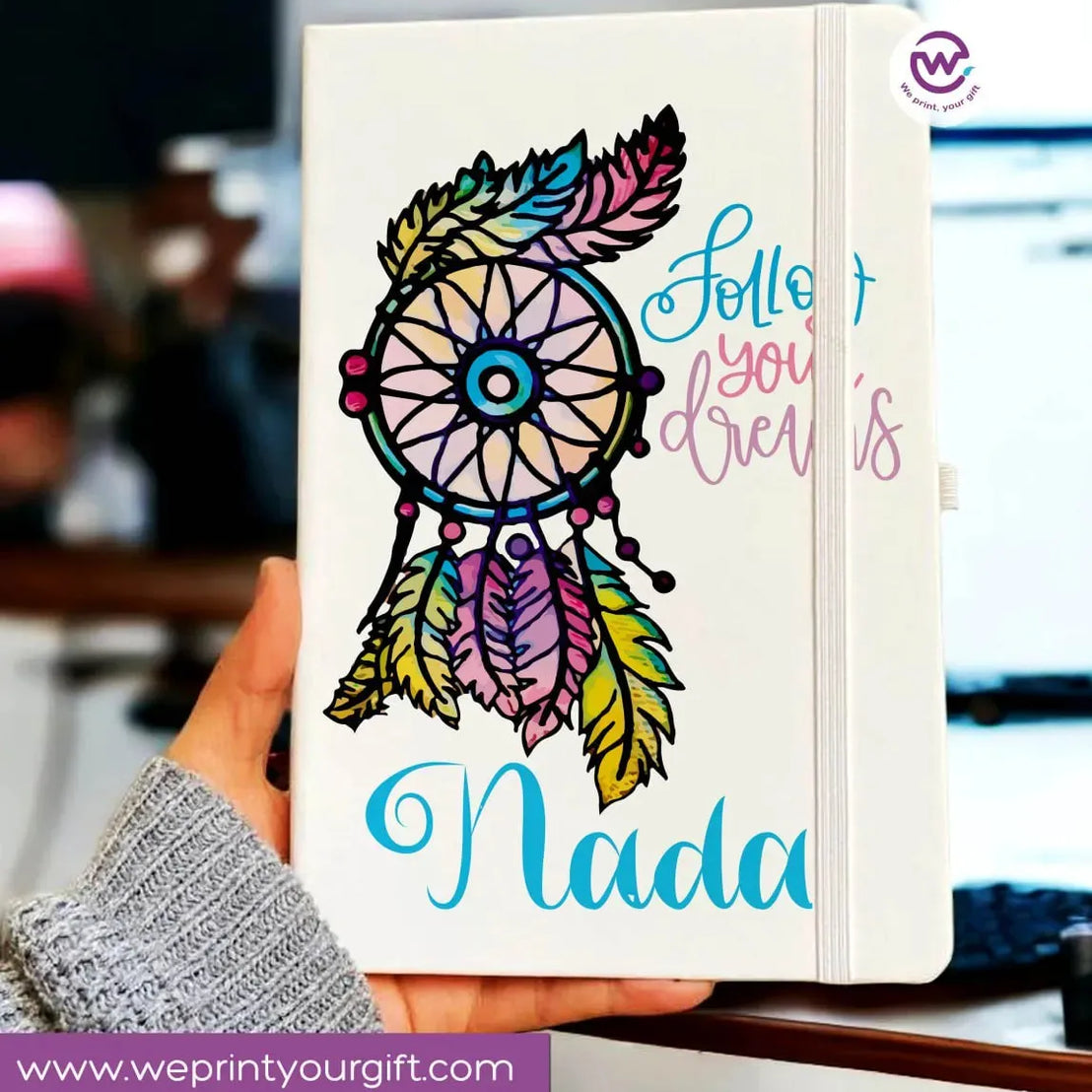 Notebook with Elastic Band - DREAM CATCHER - WE PRINT