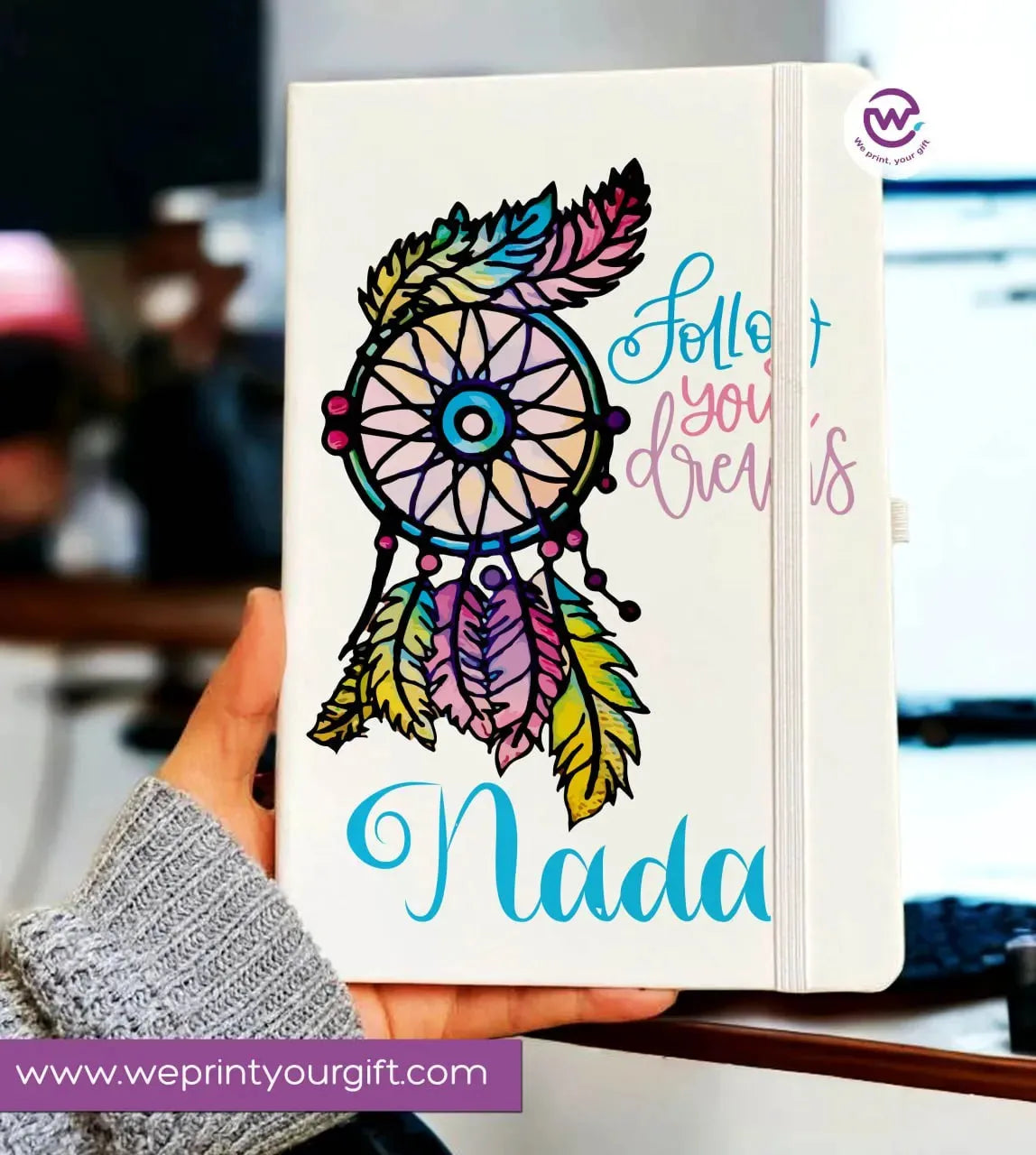 Notebook with Elastic Band - DREAM CATCHER - WE PRINT