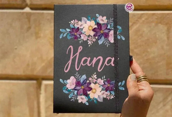 Notebook with Elastic Band - Floral - WE PRINT