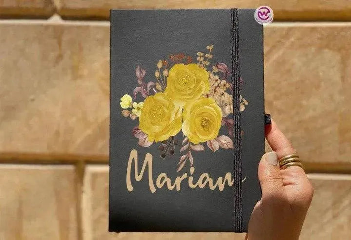 Notebook with Elastic Band - Floral - WE PRINT