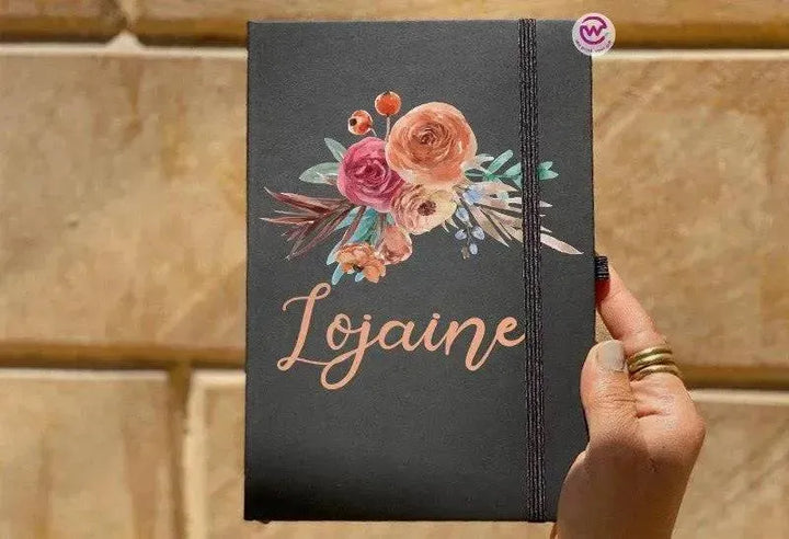 Notebook with Elastic Band - Floral - WE PRINT