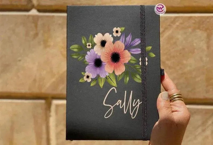 Notebook with Elastic Band - Floral - WE PRINT