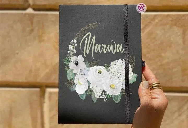 Notebook with Elastic Band - Floral - WE PRINT