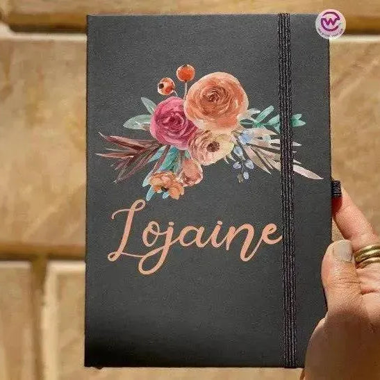 Notebook with Elastic Band - Floral - WE PRINT