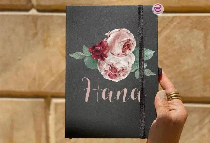 Notebook with Elastic Band - Floral - WE PRINT