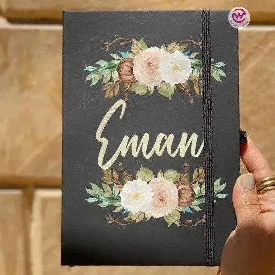 Notebook with Elastic Band - Floral - WE PRINT