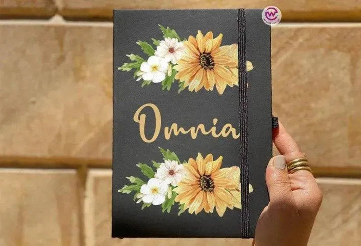 Notebook with Elastic Band - Floral - WE PRINT