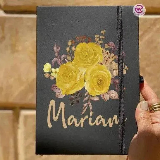 Notebook with Elastic Band - Floral - WE PRINT