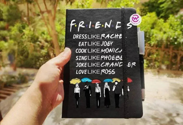 Notebook with Elastic Band- Friends - WE PRINT