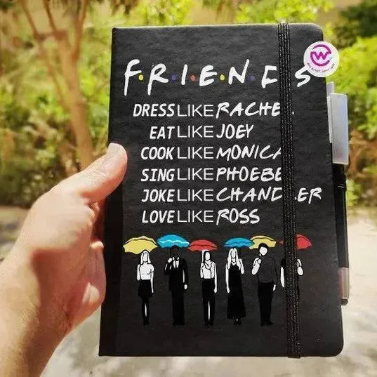 Notebook with Elastic Band- Friends - WE PRINT