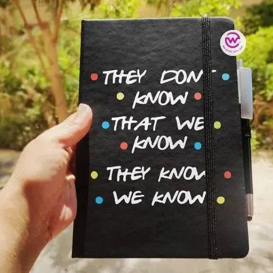 Notebook with Elastic Band- Friends - WE PRINT