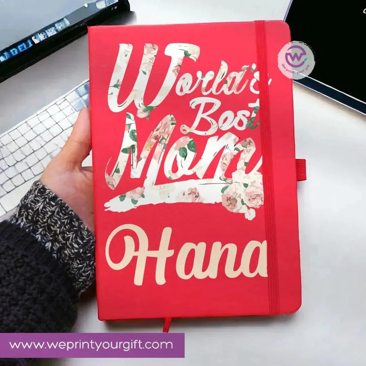 Notebook with Elastic Band -Mom Designs - WE PRINT