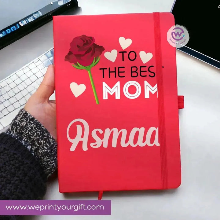 Notebook with Elastic Band -Mom Designs - WE PRINT