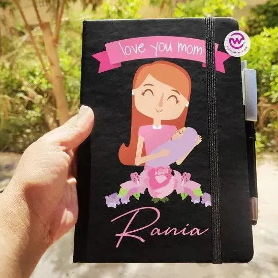 Notebook with Elastic Band- Mother's Day Designs - WE PRINT