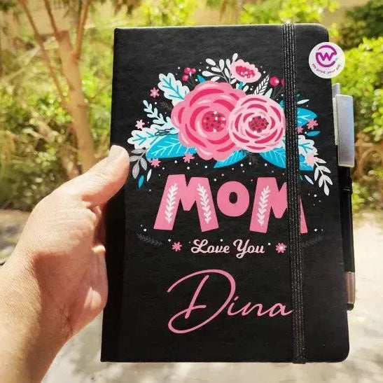Notebook with Elastic Band- Mother's Day Designs - WE PRINT
