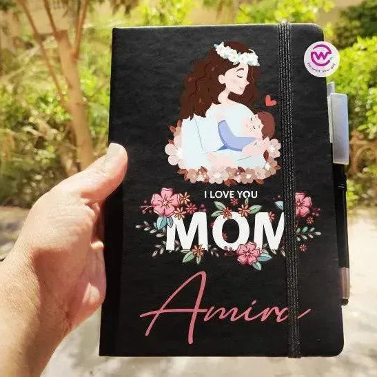 Notebook with Elastic Band- Mother's Day Designs - WE PRINT