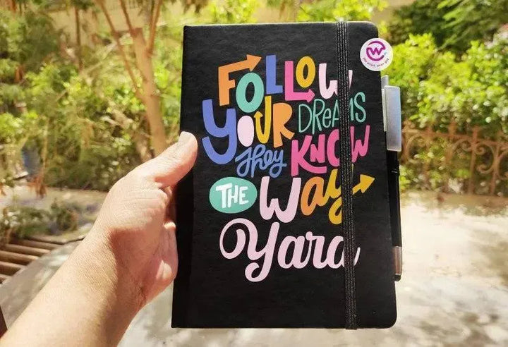 Notebook with Elastic Band - Motivational - WE PRINT