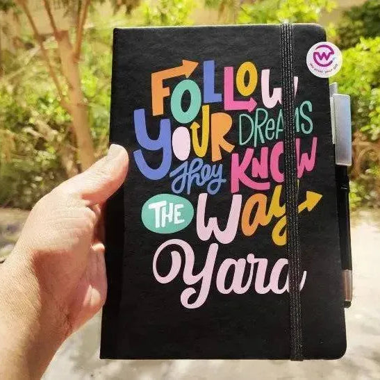 Notebook with Elastic Band - Motivational - WE PRINT