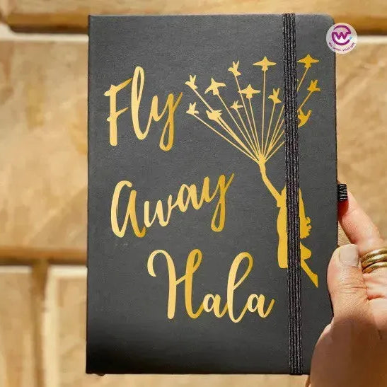 Notebook with Elastic Band - Motivational words - WE PRINT