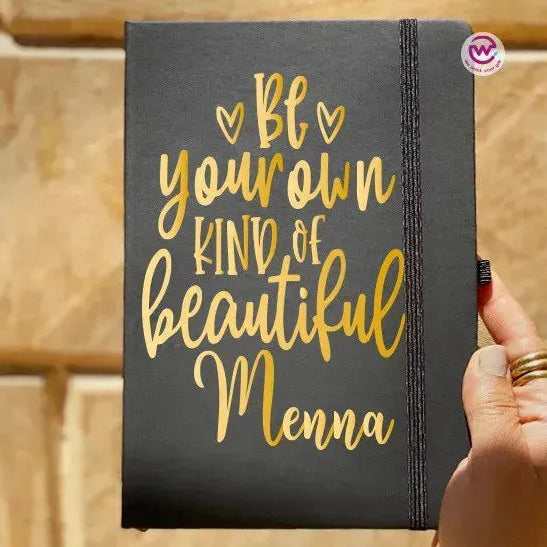 Notebook with Elastic Band - Motivational words - WE PRINT