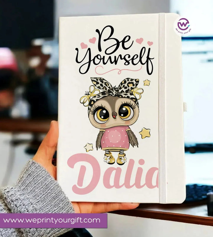 Notebook with Elastic Band - OWL - WE PRINT