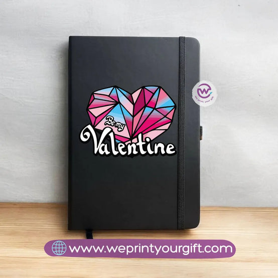 Notebook with Elastic Band-Valentine’s Day Designs - WE PRINT