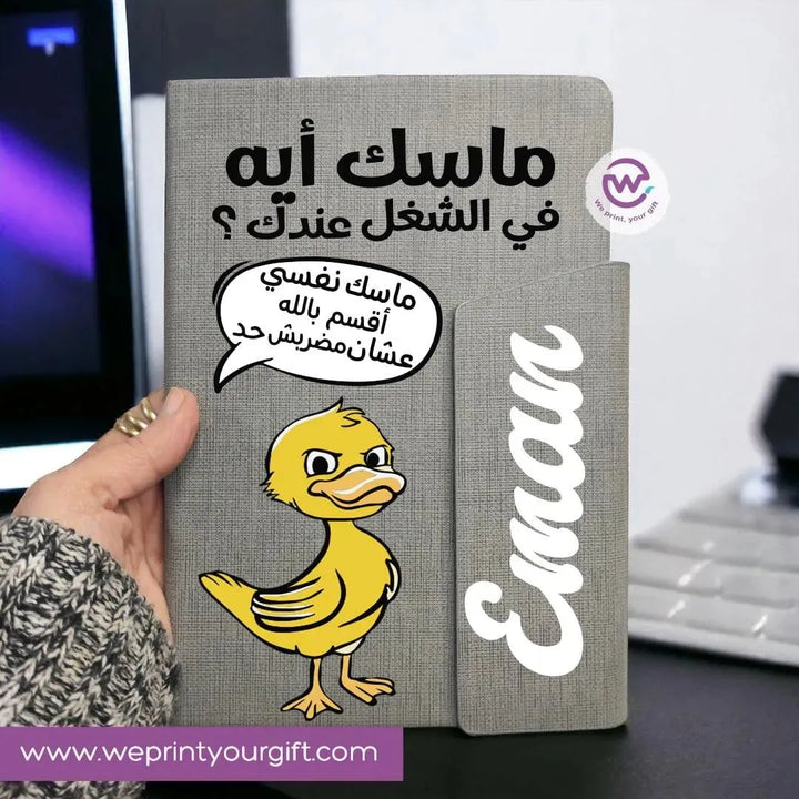 Notebook with magnetic closure-Comic-A - WE PRINT