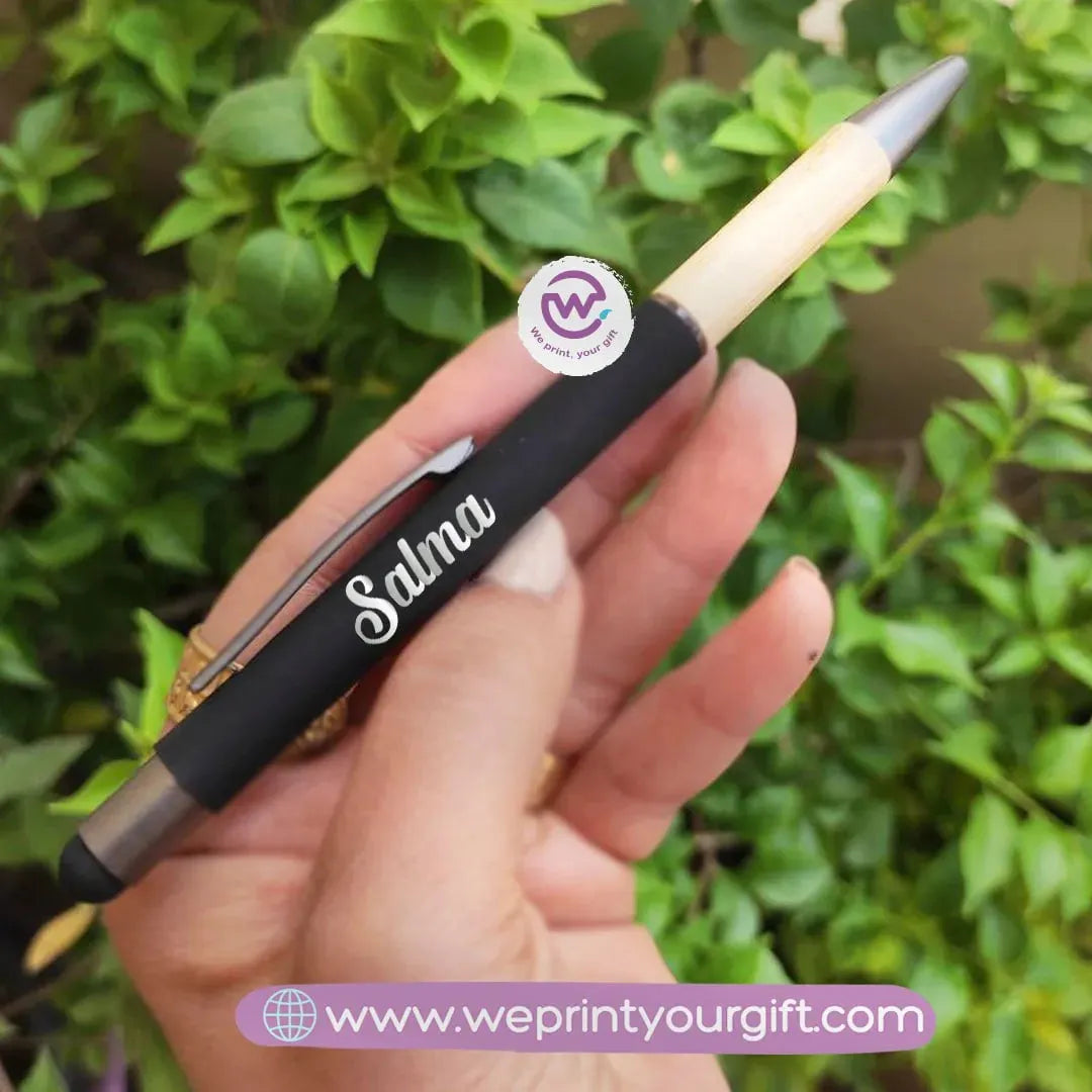 Pens With Bamboo Grip - WE PRINT