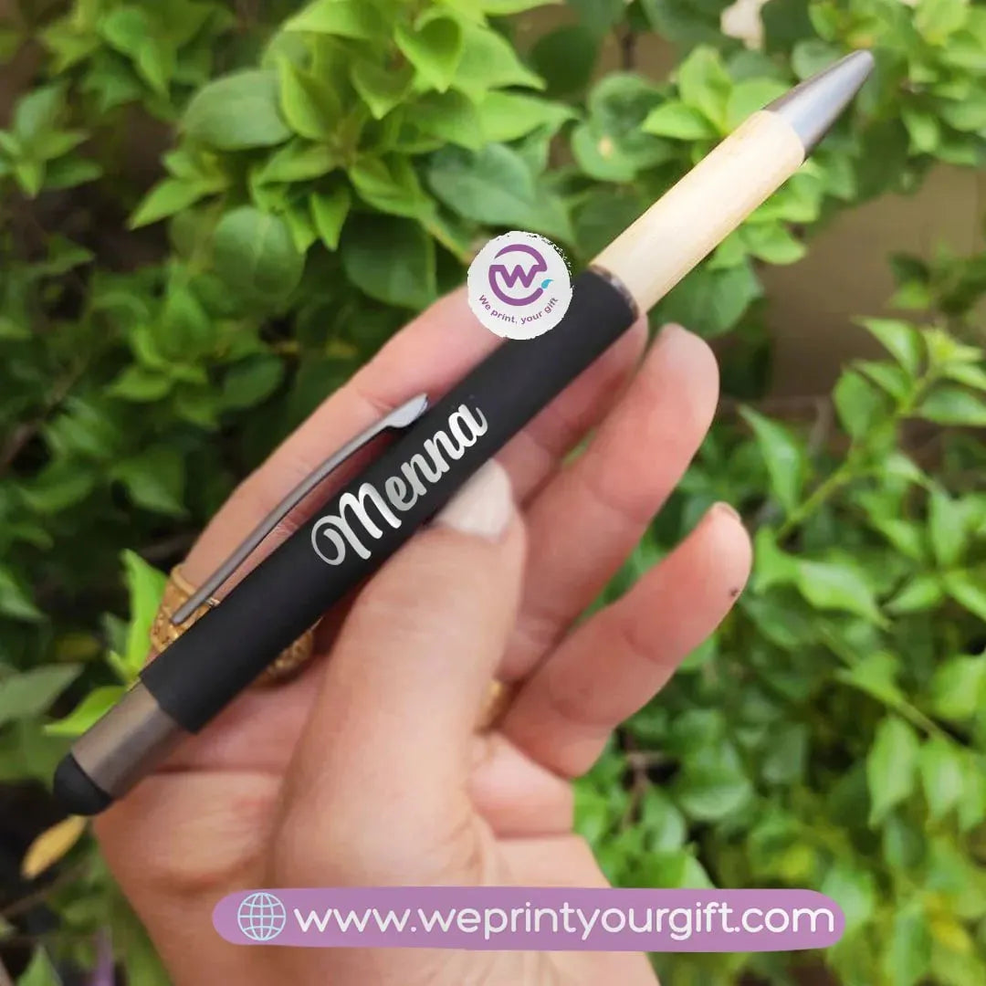 Pens With Bamboo Grip - WE PRINT