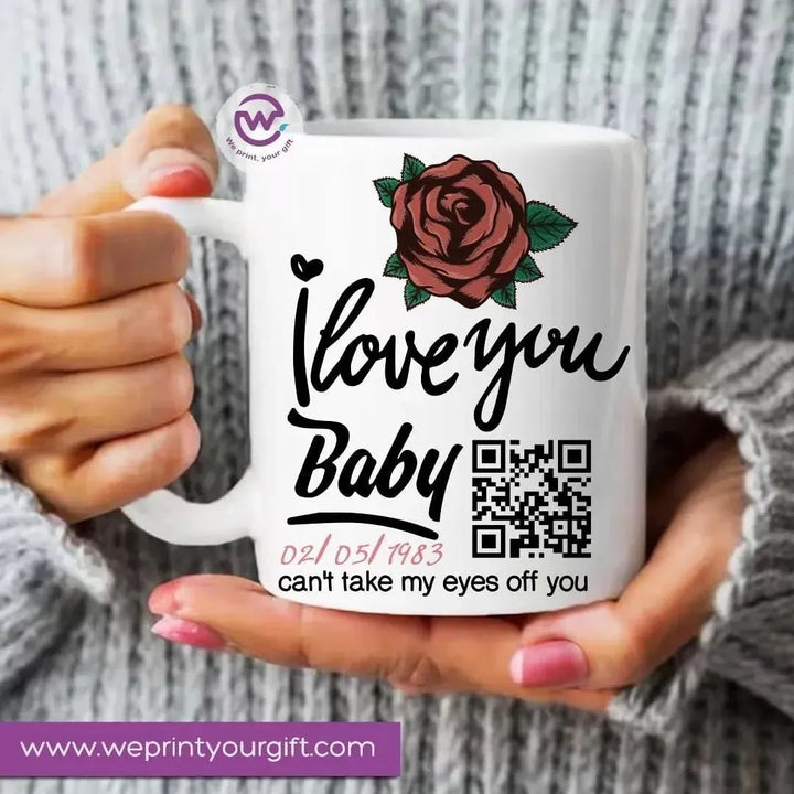 Personalized Custom Mugs -Valentine's Day -A - WE PRINT