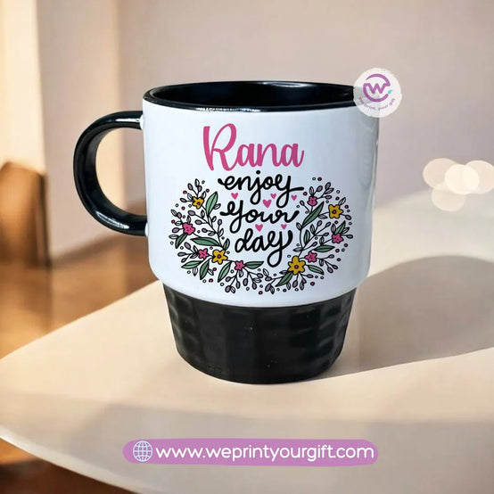 Personalized mug- Ribbed- Motivation - WE PRINT