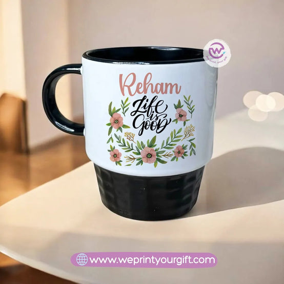 Personalized mug- Ribbed- Motivation - WE PRINT