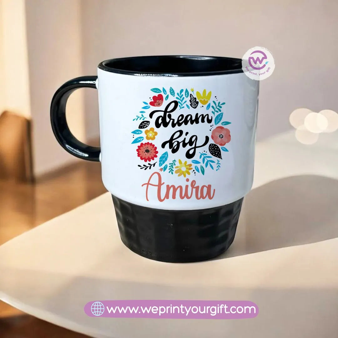 Personalized mug- Ribbed- Motivation - WE PRINT