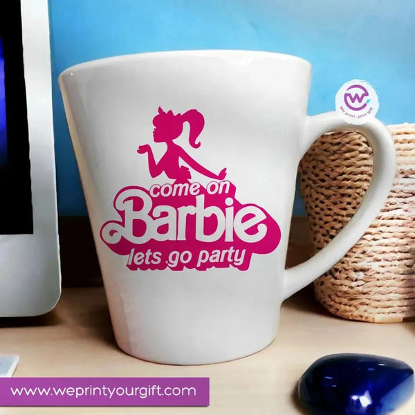 Personalized Mugs -Conical - Barbie - WE PRINT