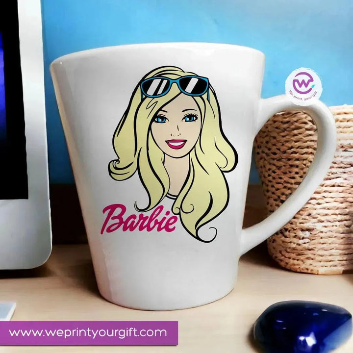 Personalized Mugs -Conical - Barbie - WE PRINT