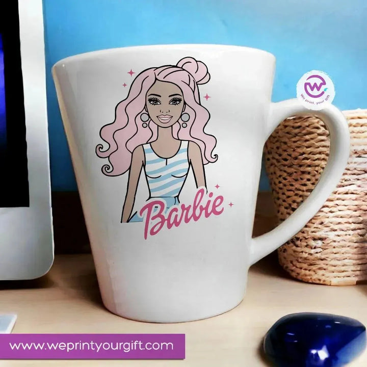 Personalized Mugs -Conical - Barbie - WE PRINT