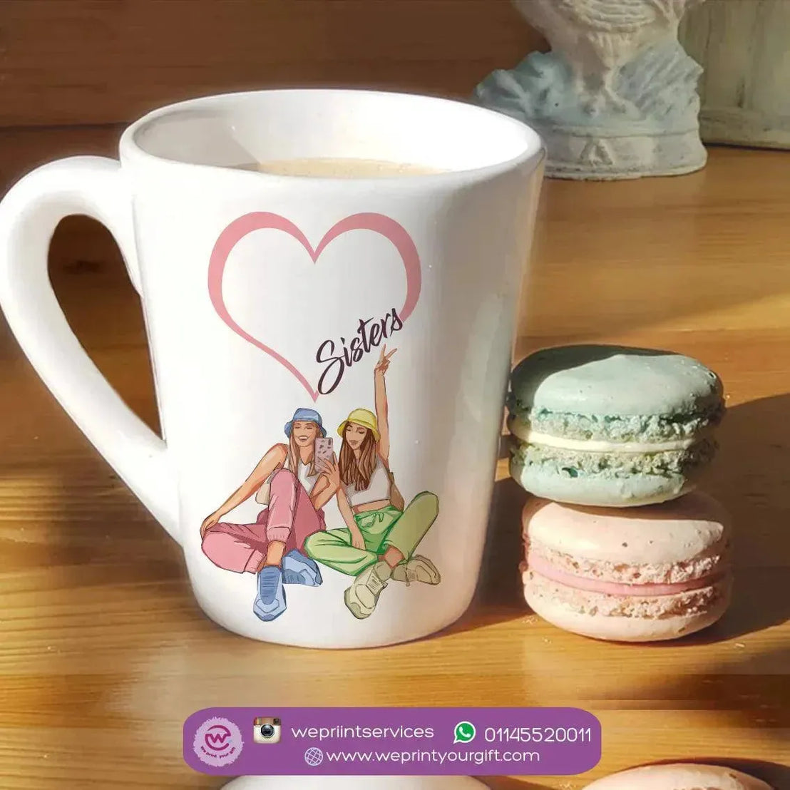 Personalized Mugs -Conical - Best Friends - WE PRINT