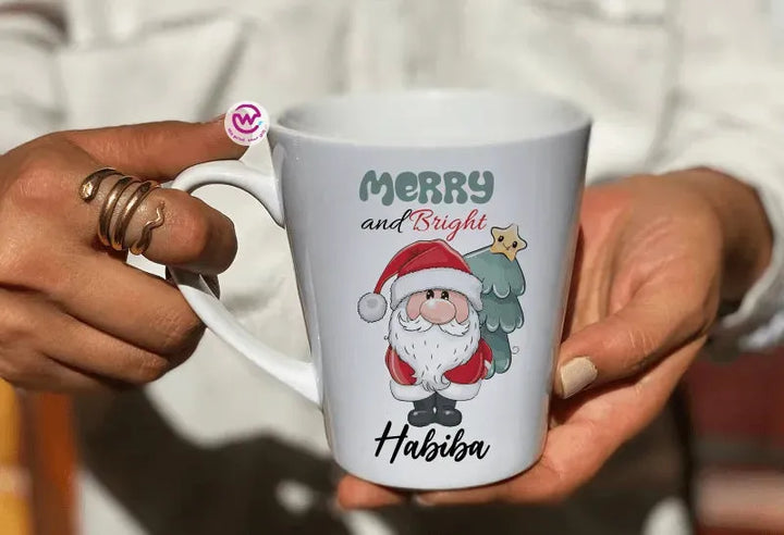 Personalized Mugs -Conical - Christmas Day - WE PRINT